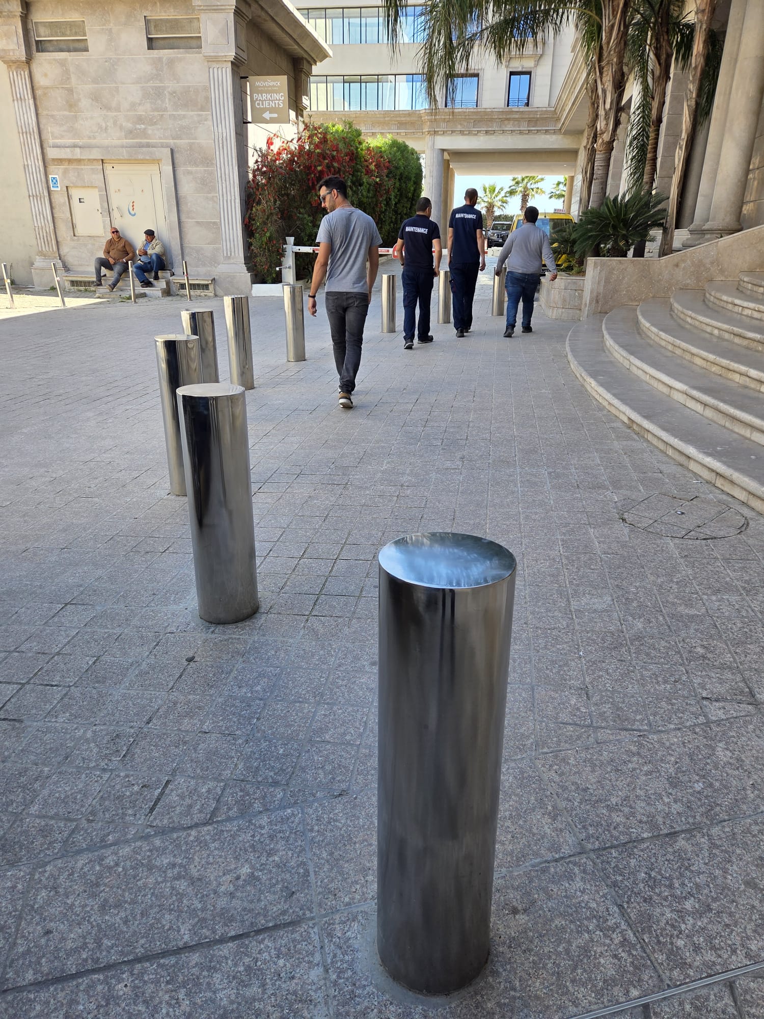 Installation de bornes de sécurité